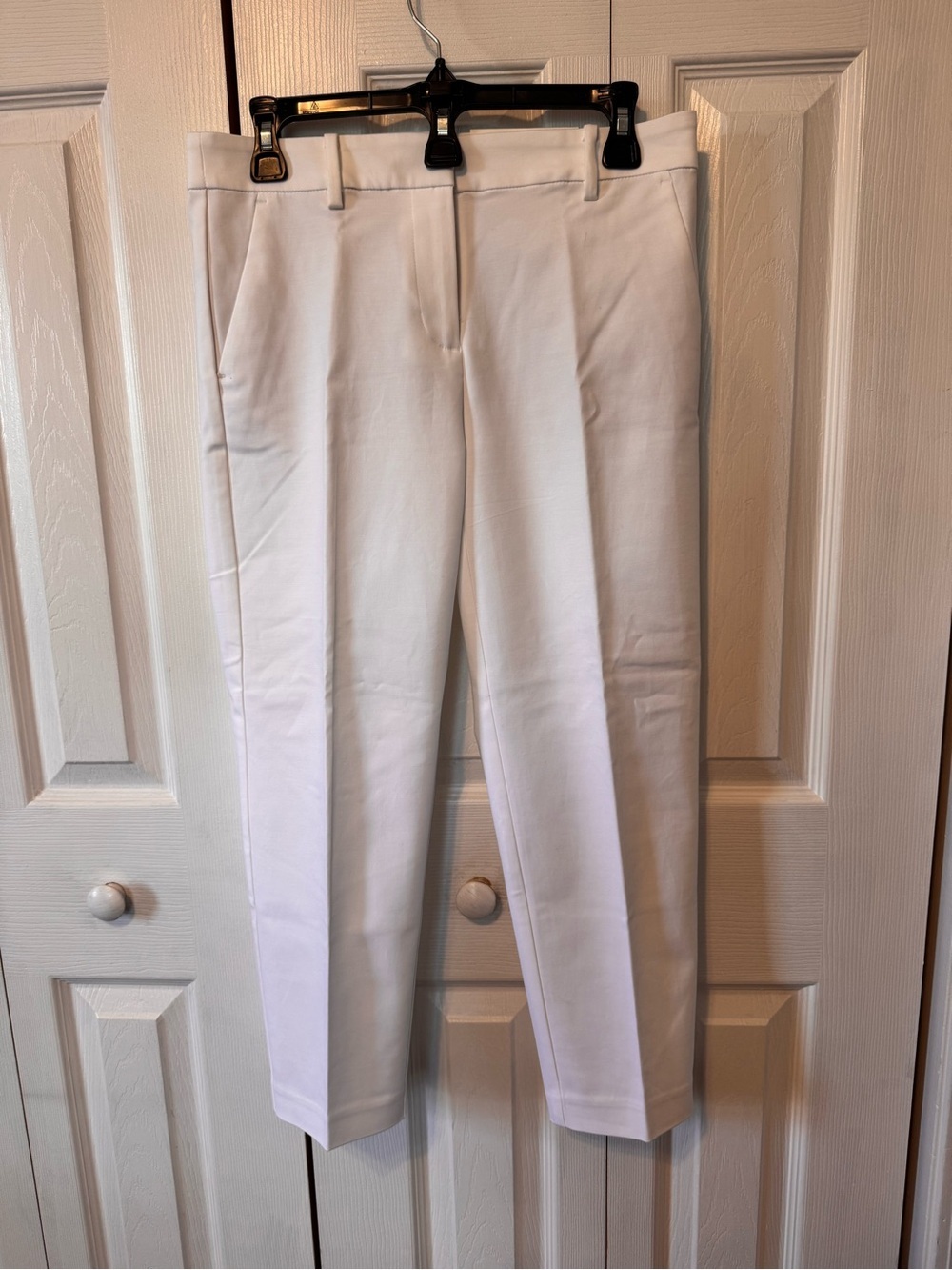 Loft NWTS Riveria White Cropped Dress Pants Size 2P Slim Tailored Legs Pockets - Picture 2 of 14